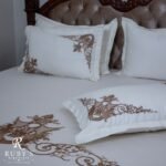 Imperial Treasures Off White Bed sheet